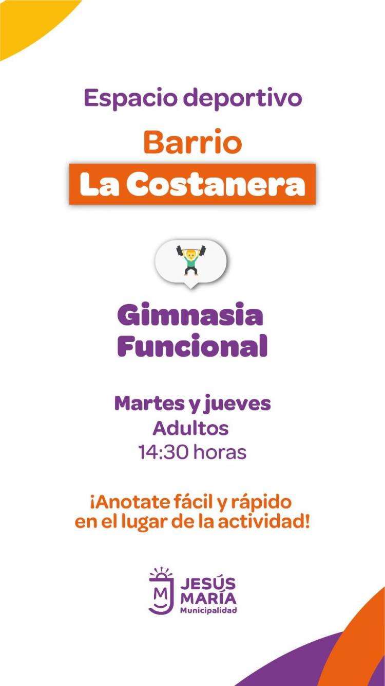 #JesúsMaría : lanza nuevas actividades deportivas para jóvenes y adultos