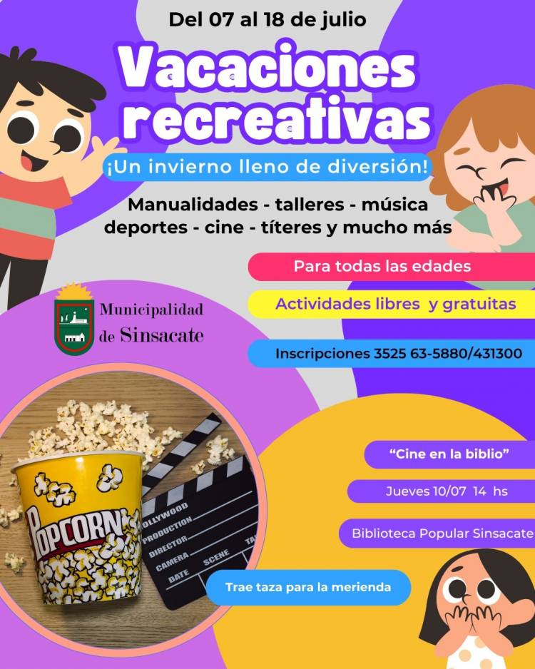#Sinsacate:  propone unas vacaciones de invierno llenas de juegos, arte y cine