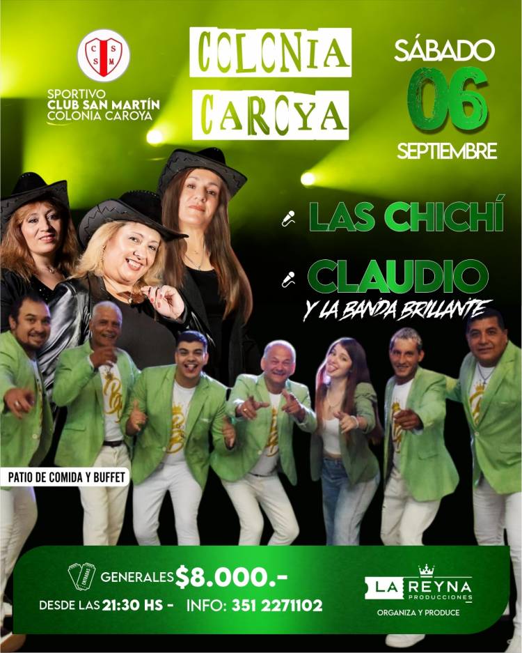 #COLONIACAROYA : La fiesta popular que promete encender la noche en Colonia Caroya