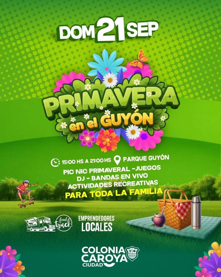 #COLONIA CAROYA - ¡Colonia Caroya recibe la Primavera en el Parque Guyón!