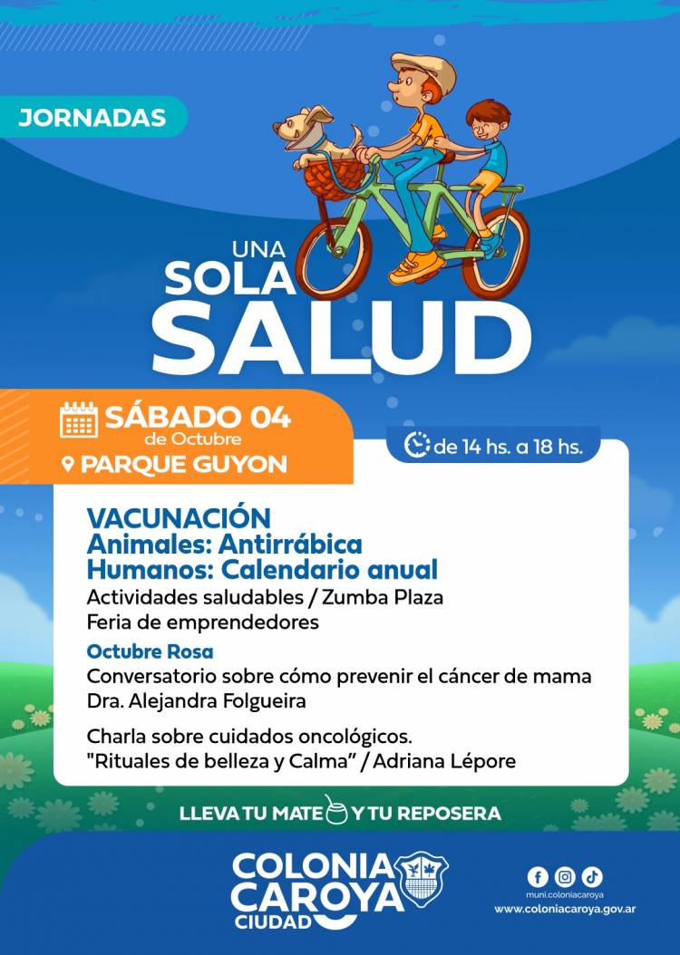 #COLONIACAROYA  - “Una sola salud”, este sábado en el Parque de Guyón 