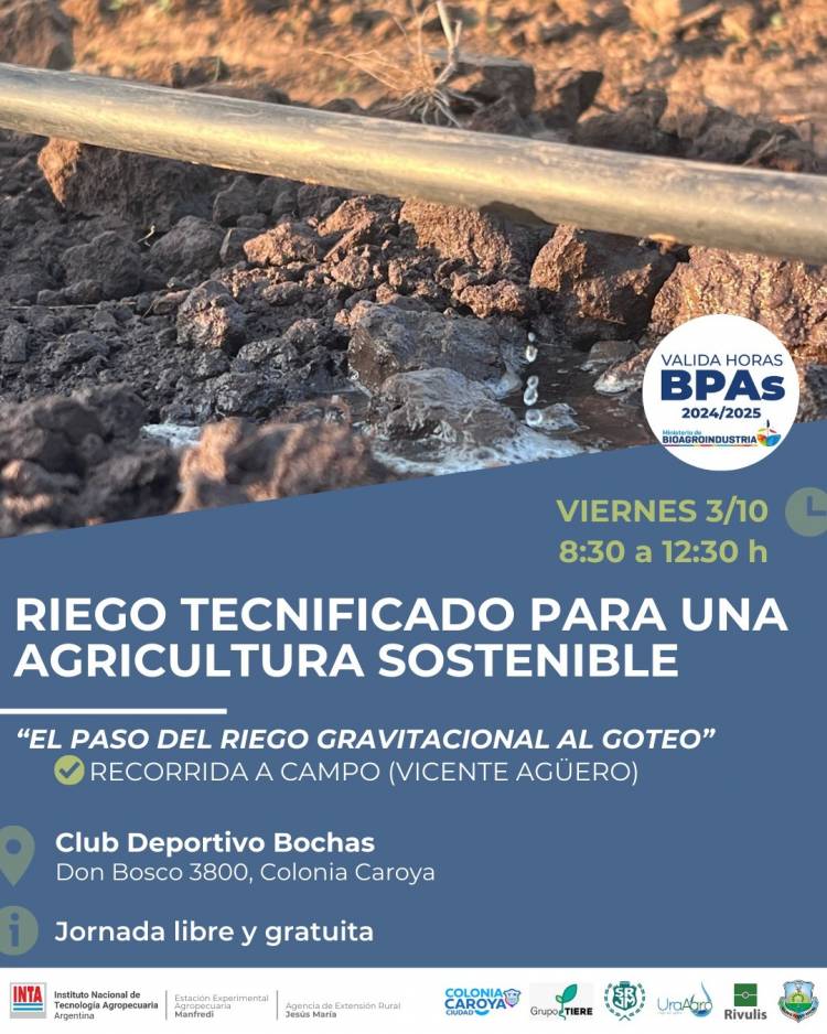 #COLONIACAROYA - Capacitación sobre riego