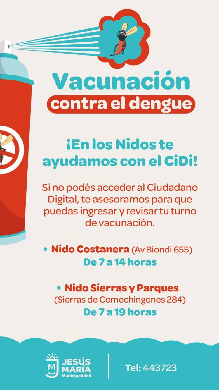 #JesúsMaría: se amplía la vacunación contra el dengue e incluye a adolescentes de 15 a 17 años