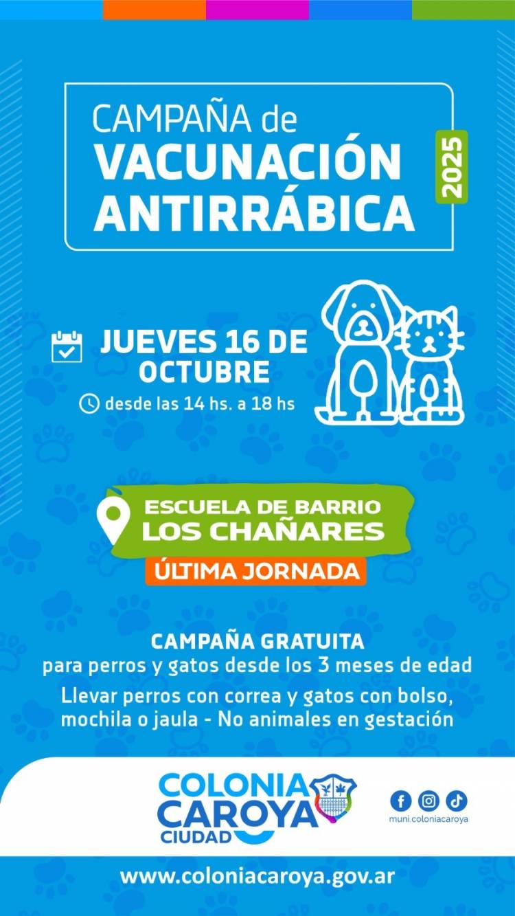 #COLONIACAROYA - Última jornada de vacunación antirrábica
