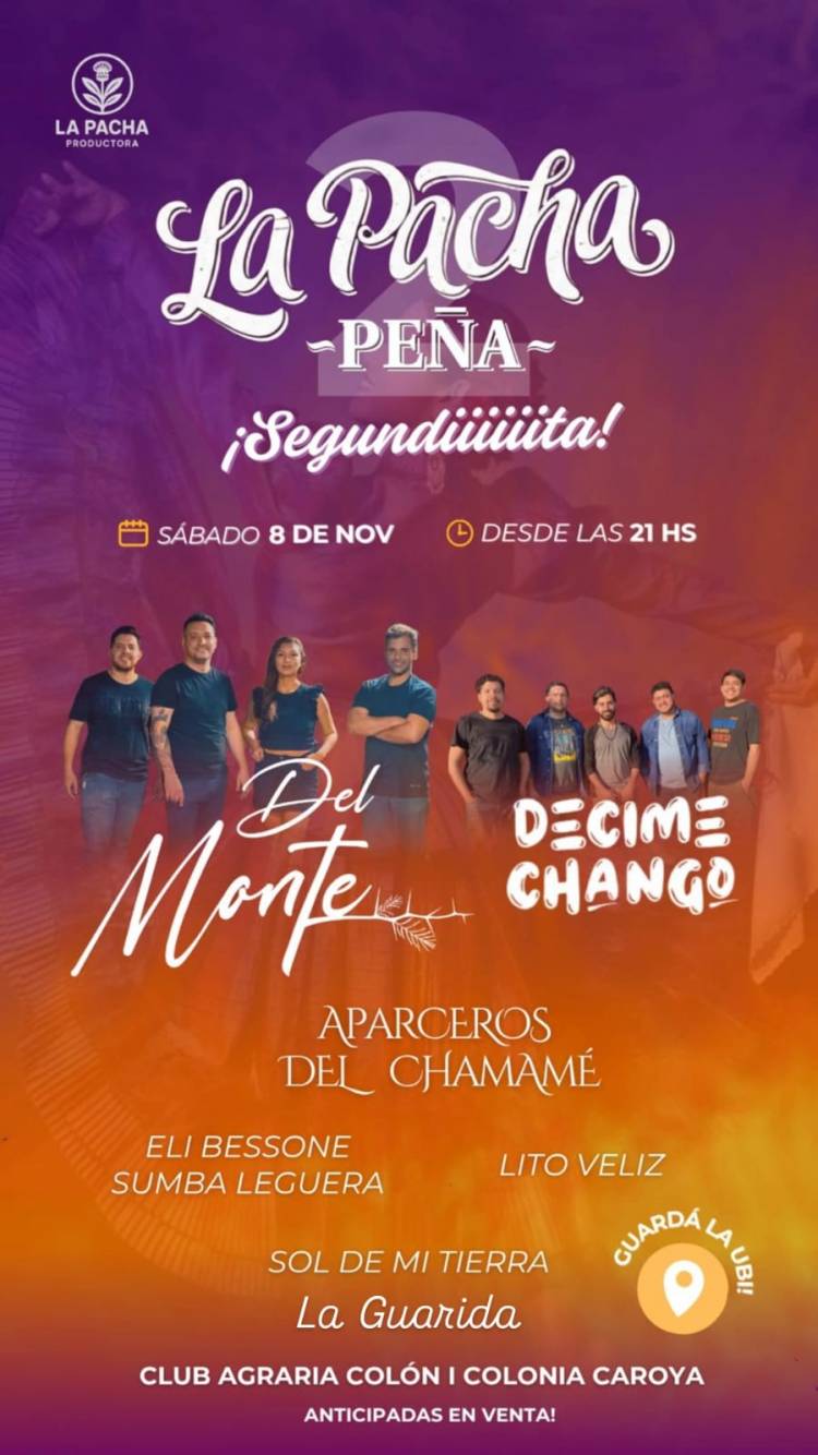 Colonia Caroya vuelve a vivir la segunda edición de “La Pacha Peña”