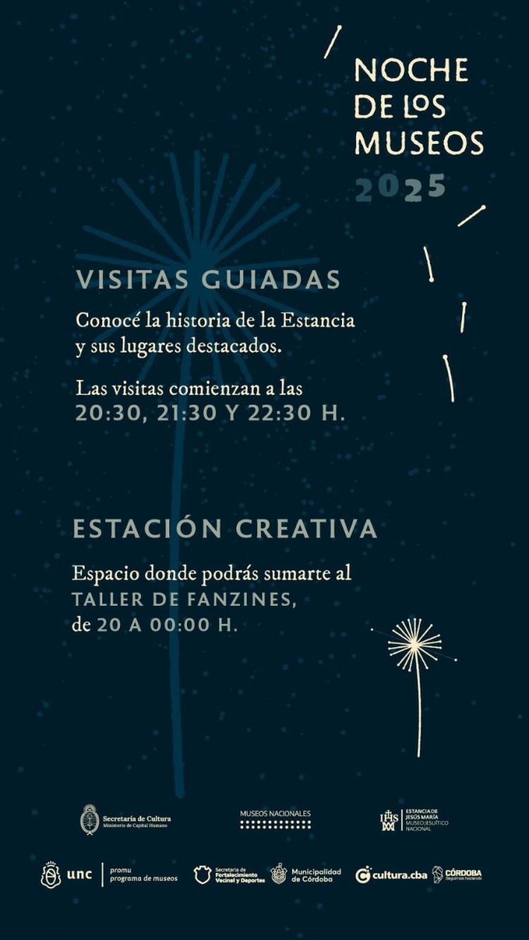 #JesusMaria: Llega una nueva edición de La Noche de los Museos a Jesús María