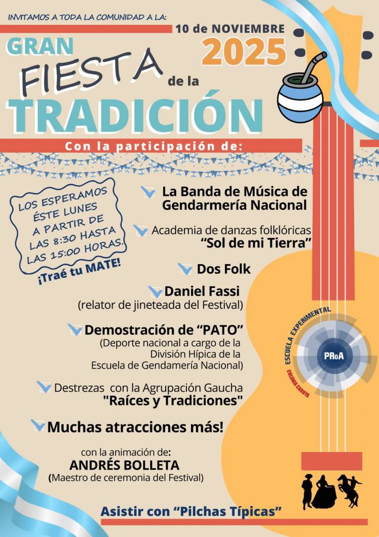 #COLONIACAROYA: Colonia Caroya celebra la identidad nacional con la Gran Fiesta de la Tradición 2025