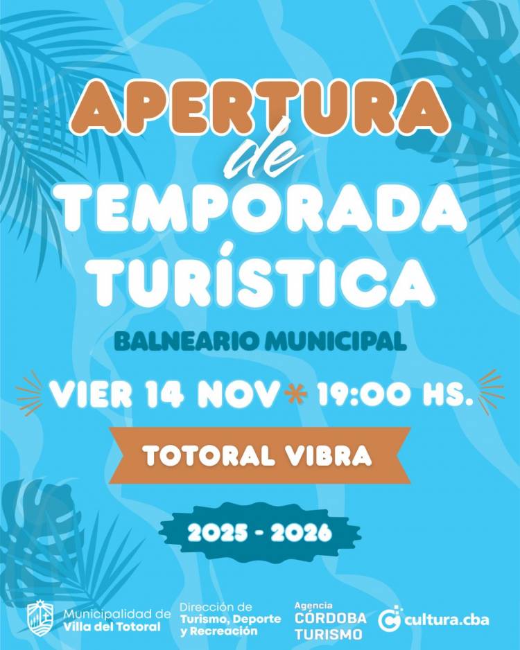#VilladelTotoral: Apertura temporada turística Balneario Municipal  