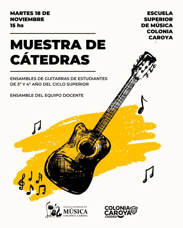 #ColoniaCaroya: Colonia Caroya vuelve a abrir sus puertas al talento musical local con la “Muestra de Cátedras”