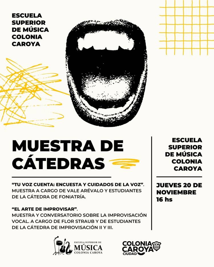 #ColoniaCaroya: Colonia Caroya vuelve a abrir sus puertas al talento musical local con la “Muestra de Cátedras”