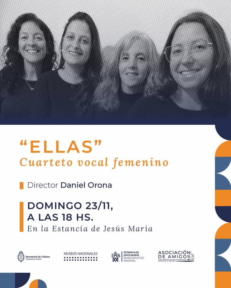 #JesusMaria: El encanto de la voz: “Ellas” se presenta en la Estancia de Jesús María