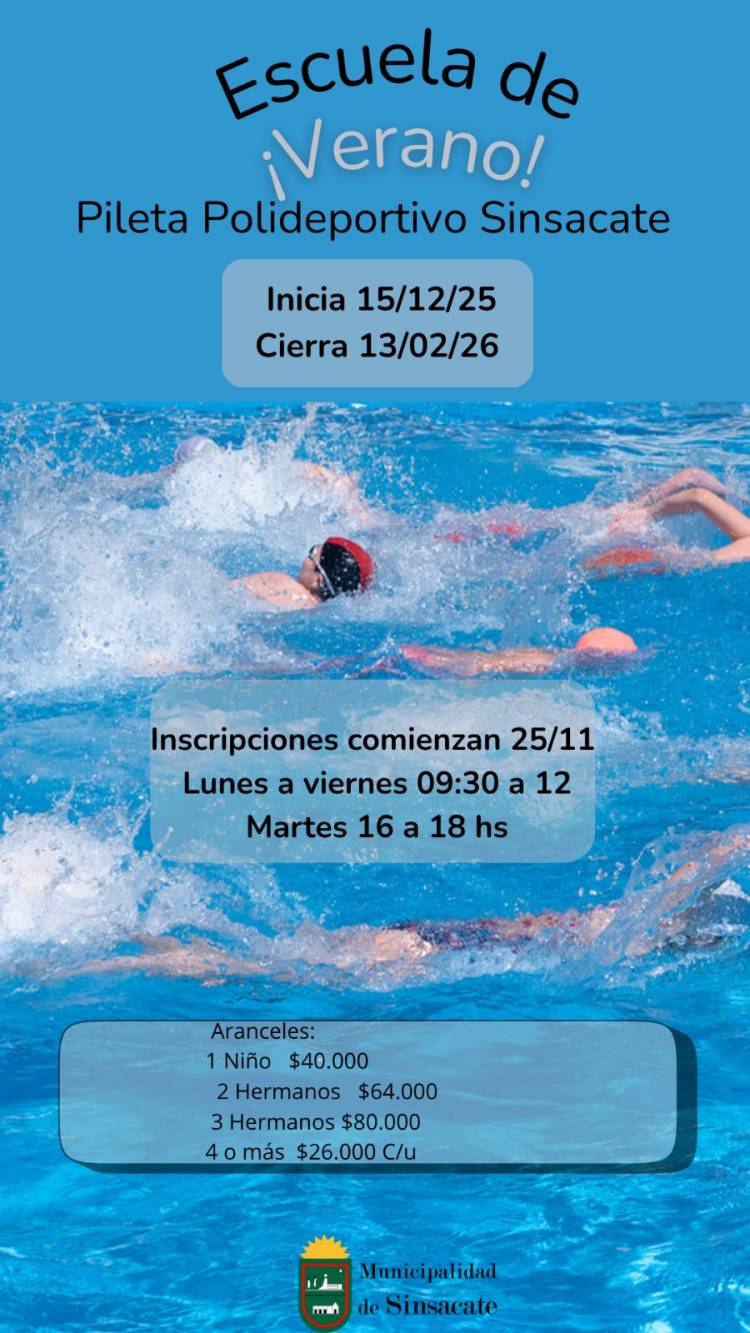 #SINSACATE - Sinsacate abre la temporada de la Escuela de Verano 2025-2026