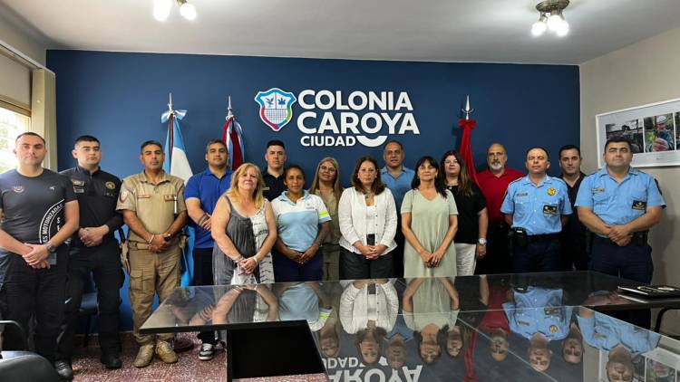 #ColoniaCaroya: La intendente Paola Nanini reunió a todas las fuerzas en una Mesa de Seguridad Vial