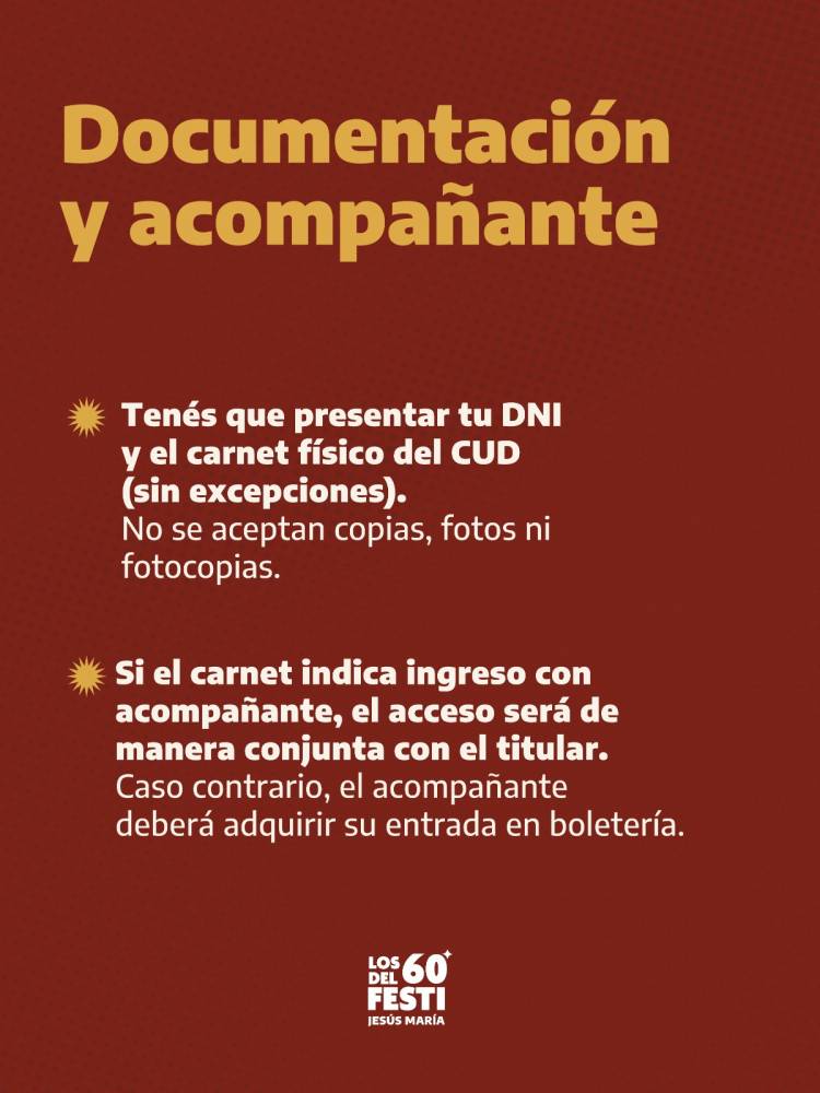 #JesusMariafestival: ACCESO DE PERSONAS CON DISCAPACIDAD