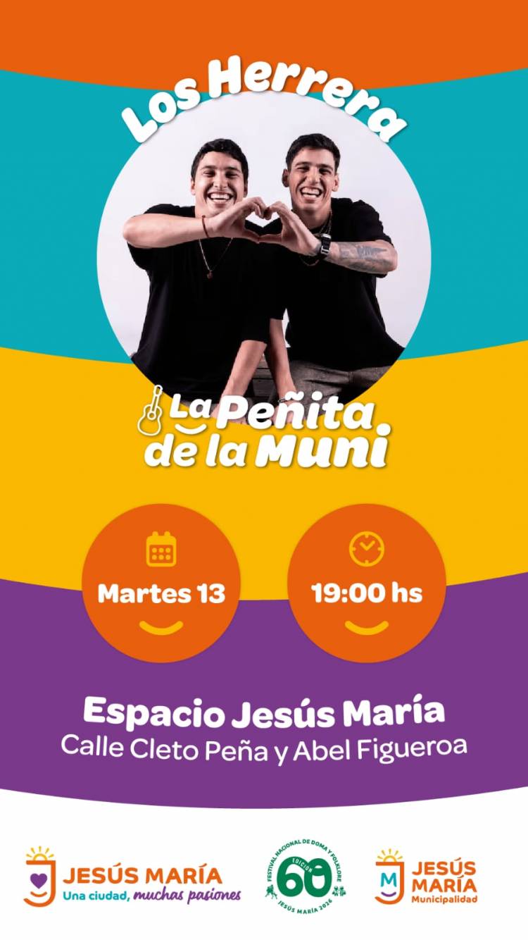 #JESUSMARIA - Los Herrera llevan el cuarteto a La Peñita de la Muni en el Espacio Jesús María
