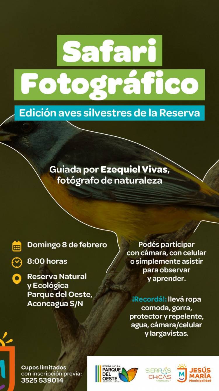 #JESUSMARIA: Safari Fotográfico: edición aves silvestres en el Parque del Oeste