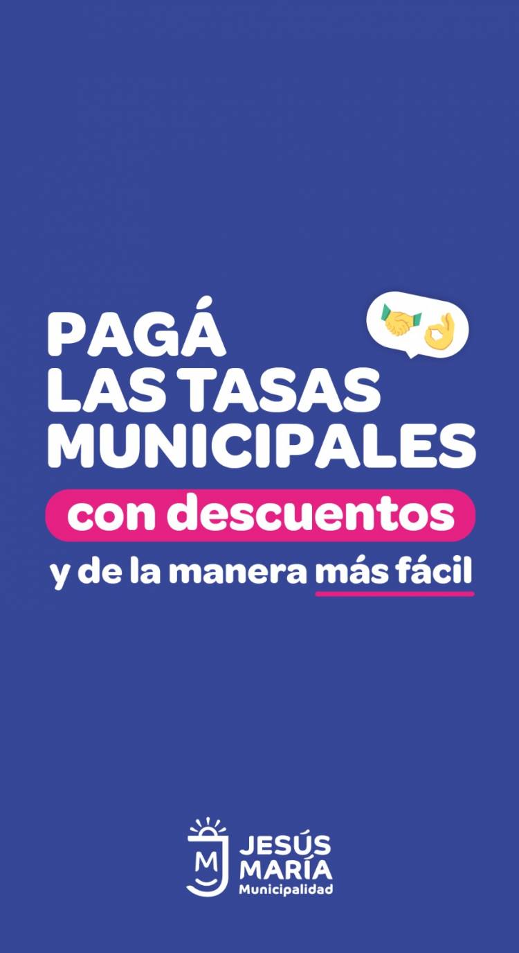 #JESUSMARIA: Jesús María ofrece descuentos y facilidades de pago en tasas municipales