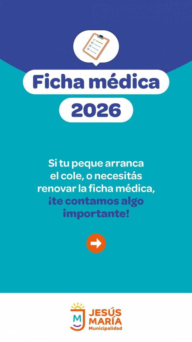 #JESUSMARIA: Jesús María: la Muni lanza turnos especiales para la ficha médica