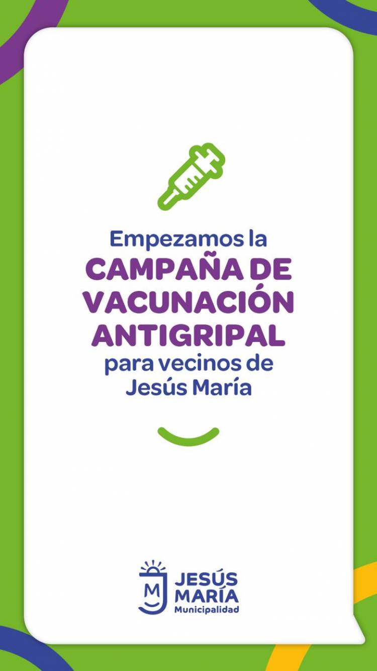#JESUSMARIA: comienza la campaña de vacunación antigripal