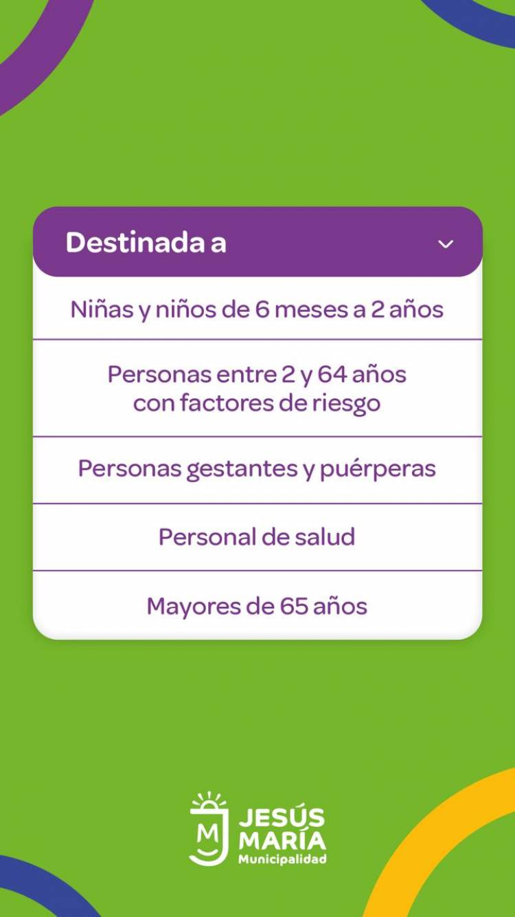 #JESUSMARIA: comienza la campaña de vacunación antigripal