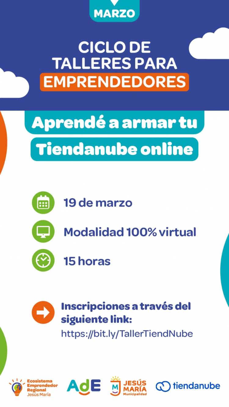 #JESUSMARIA: Jesús María lanza un nuevo ciclo de talleres para emprendedores: cómo crear tu tienda online desde cero