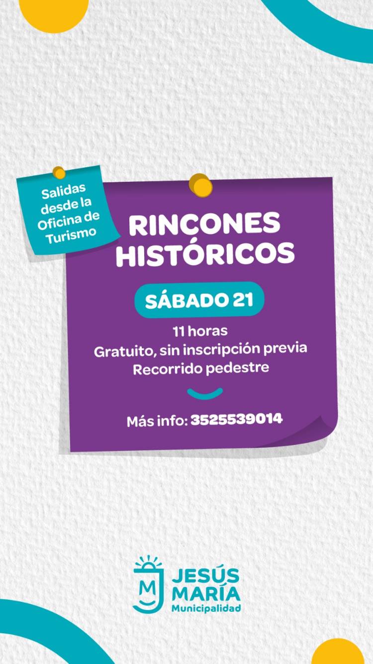 #JESUSMARIA: una agenda cargada de propuestas culturales, históricas y recreativas