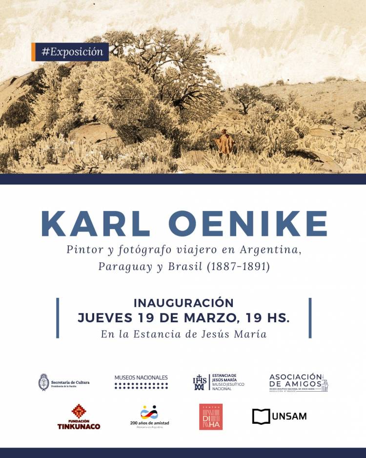 #JESUSMARIA: La Estancia de Jesús María inaugura una muestra histórica sobre Karl Oenike, testigo artístico de Sudamérica