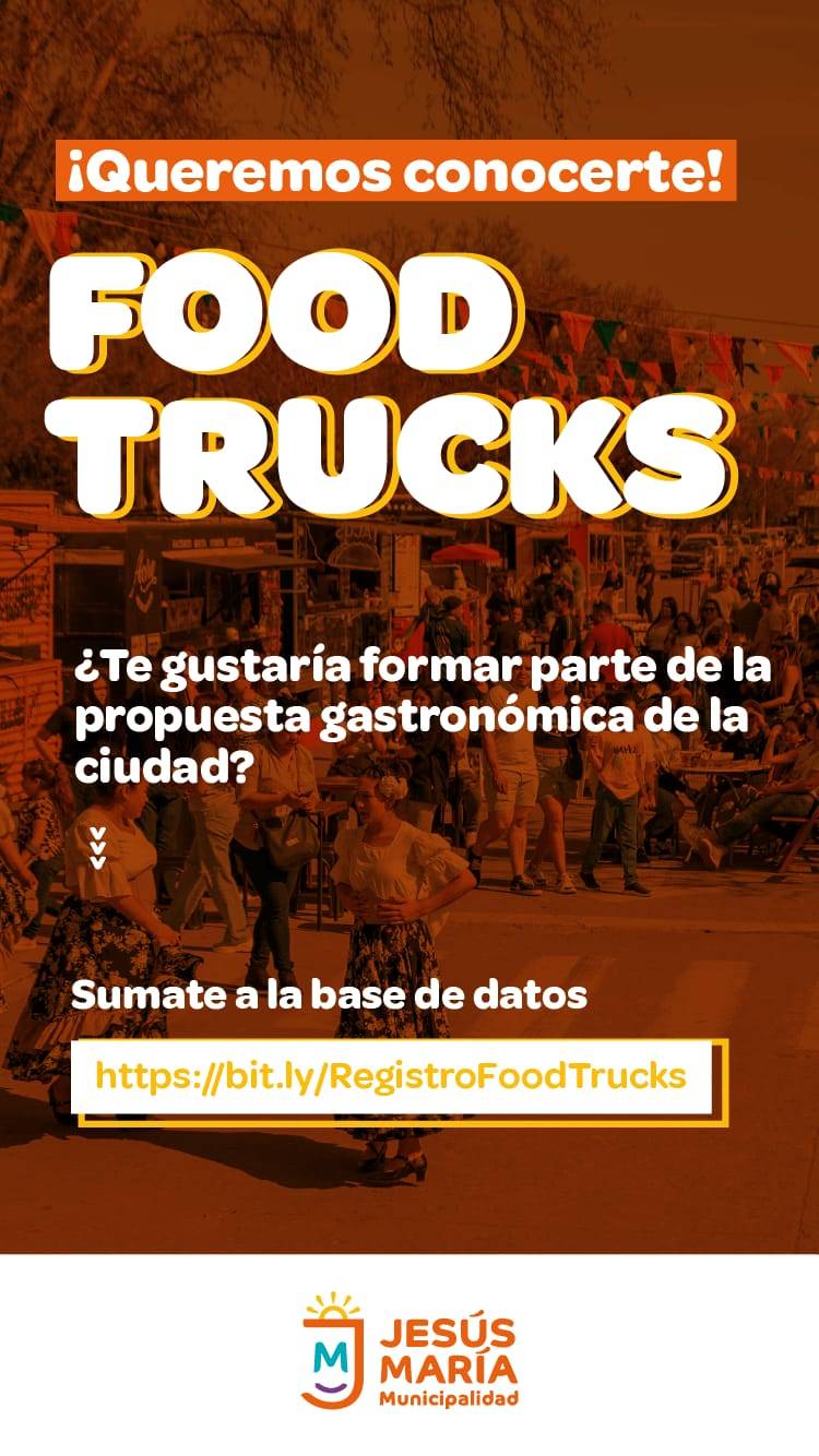#JESUSMARIA: Jesús María abre el Registro de Food Trucks para futuros eventos