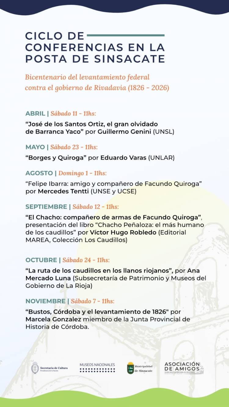 #SINSACATE: CICLO DE CONFERENCIAS EN LA POSTA DE SINSACATE