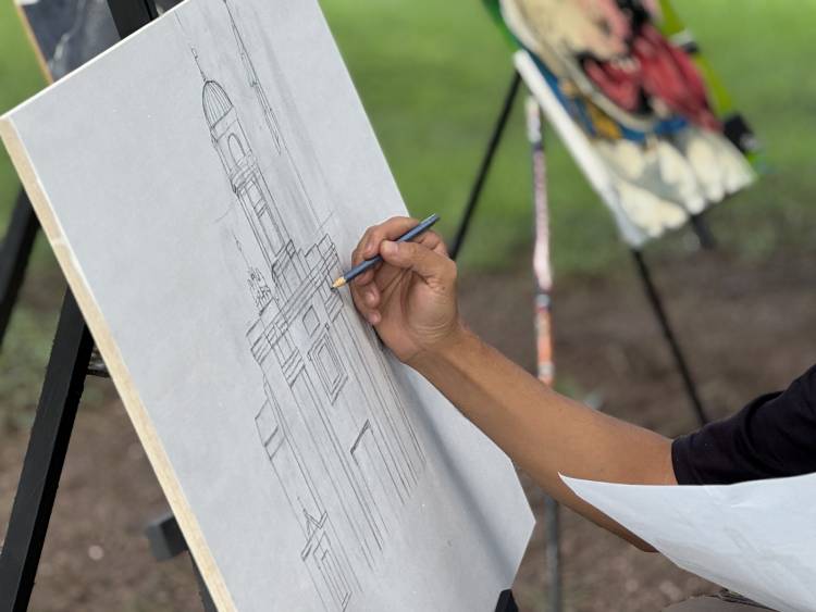 #JESUSMARIA: El arte volvió a llenar la ciudad en el 21º Encuentro de Pintores Paisajistas