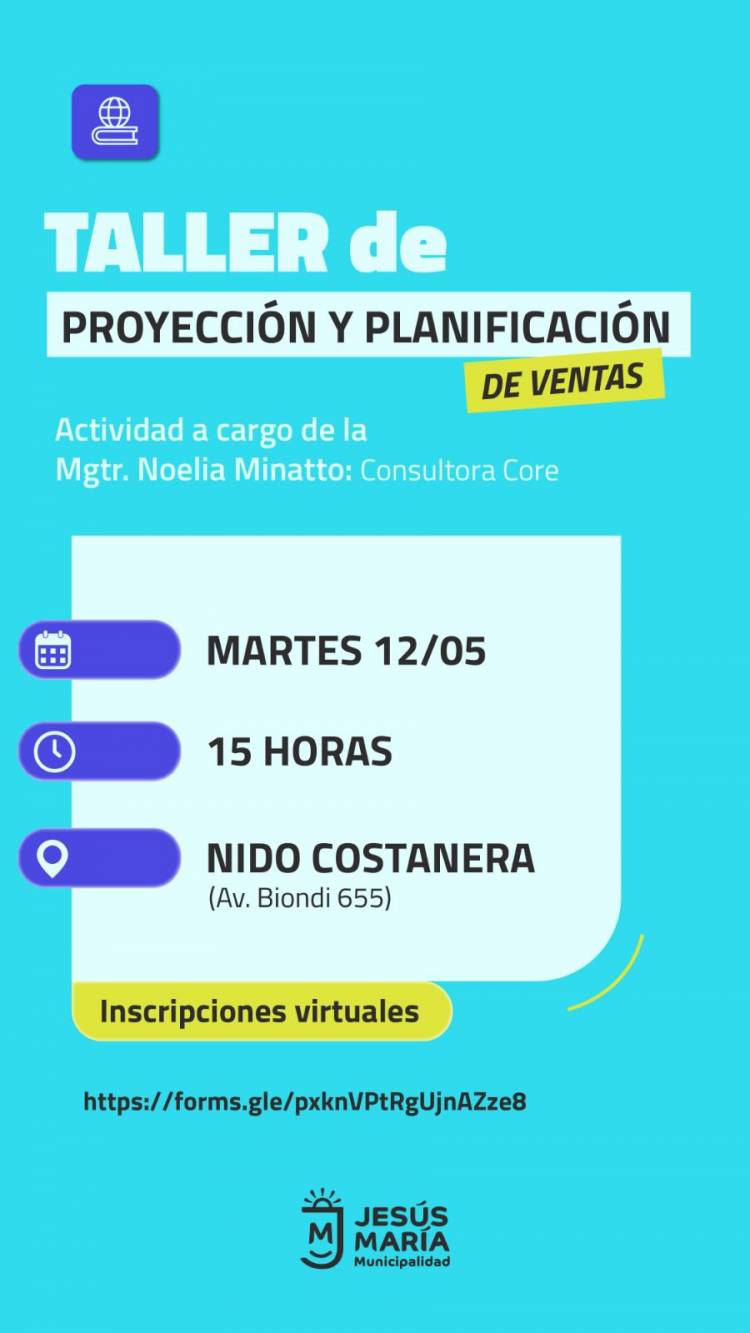 #JESUSMARIA: apuesta a la formación comercial con un nuevo taller para emprendedores