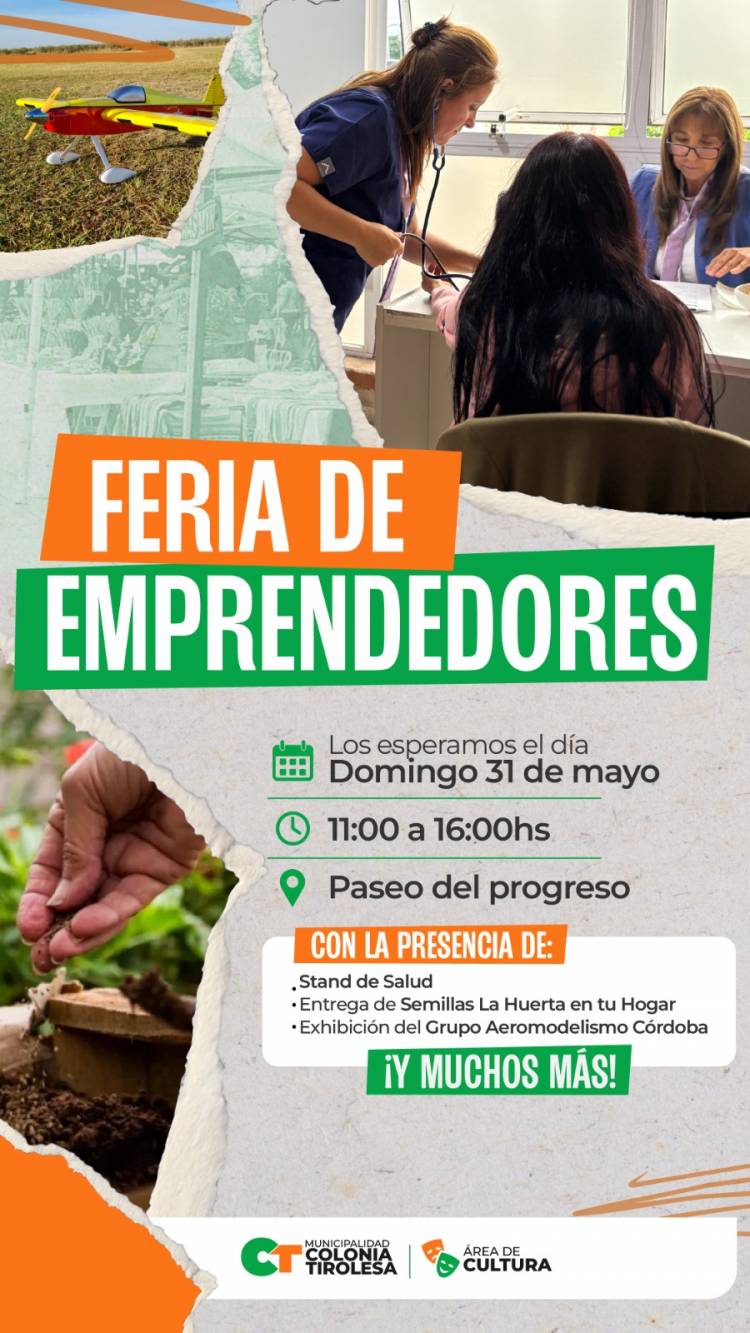 #COLONIATIROLESA: Colonia Tirolesa vuelve a apostar al talento local con una nueva edición de la Feria de Emprendedores,