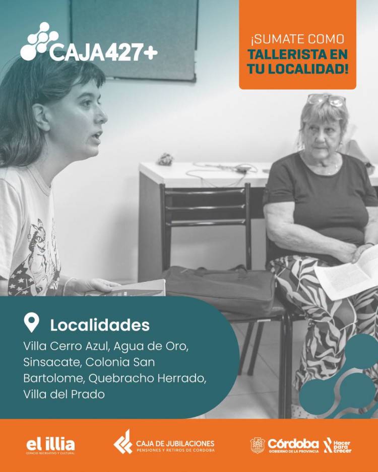 #SINSACATE : ¡Convocatoria abierta para talleristas en el interior de Córdoba incluye Sinsacate!