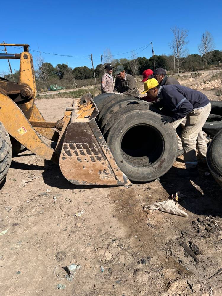 #COLONIACAROYA: Colonia Caroya ya recuperó 86 toneladas de neumáticos durante 2026