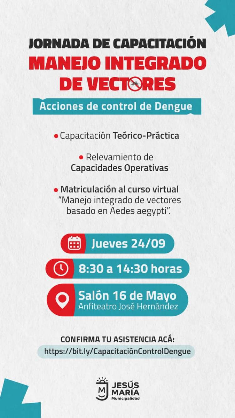 #JESUSMARIA: Jesús María será sede de una capacitación estratégica para prevenir el dengue