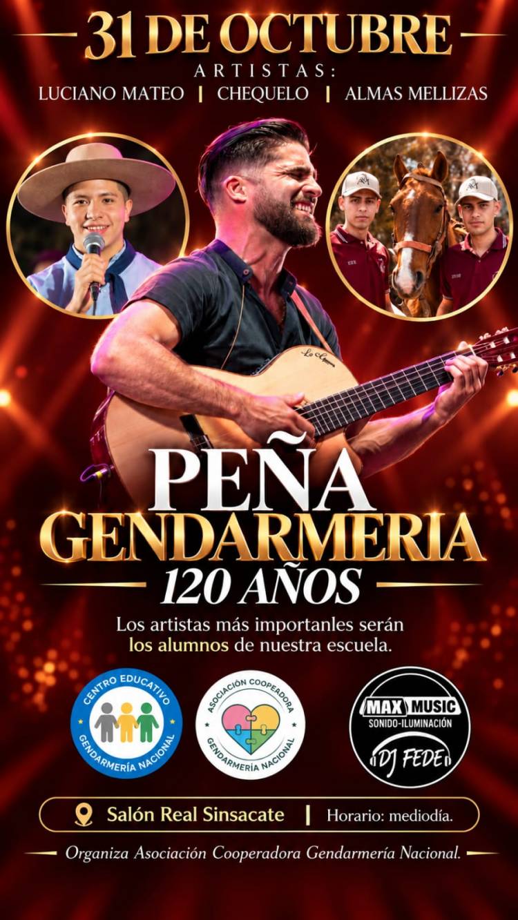 #JESUSMARIA: PEÑA DEL 120.º ANIVERSARIO DE LA ESCUELA GENDARMERÍA NACIONAL ????????